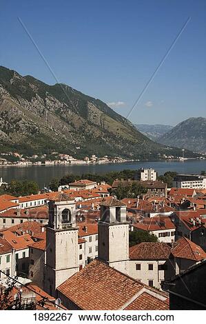 Stock Photo - High Angle View Of Old Town From Fortifications On Mt. Sv. Ivan. Fotosearch