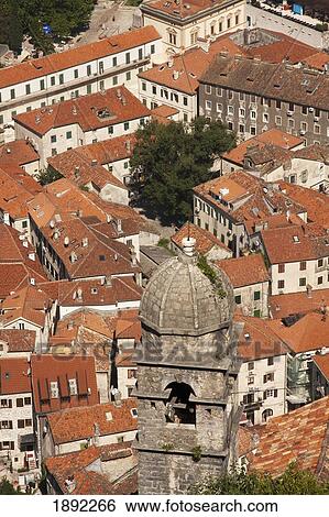 Stock Photograph - High Angle View Of Old Town From Fortifications On Mt. Sv. Ivan. Fotosearch