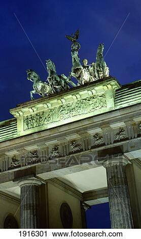 Stock Image - High Section Of Brandenburg Gate. Fotosearch