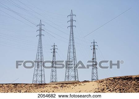 High Tension Power Lines, Aswan, Egypt View Large Photo Image Stock Image - High Tension Power Lines, Aswan, Egypt. Fotosearch
