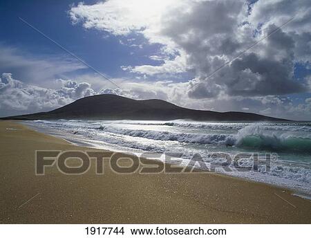 High Tide On Scarista Beach View Large Photo Image Picture - High Tide On Scarista Beach. Fotosearch