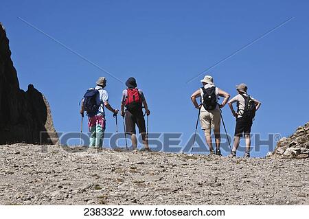 Hikers above Chamonix-Mont Blanc valley; France View Large Photo Image Stock Image - Hikers above Chamonix-Mont Blanc valley; France. Fotosearch