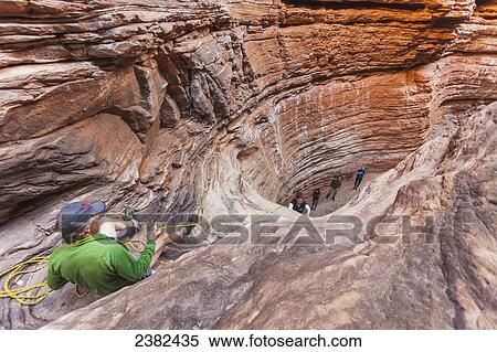 Hikers canyoneer in Blacktail Canyon, Grand Canyon National Park; Arizona, United States of America View Large Photo Image Stock Photography - Hikers canyoneer in Blacktail Canyon, Grand Canyon National Park; Arizona, United States of America. Fotosearch