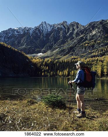 Hiking In The Rocky Mountains, Banff, Alberta, Canada View Large Photo Image Stock Image - Hiking In The Rocky Mountains, Banff, Alberta, Canada. Fotosearch