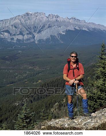 Hiking In The Rocky Mountains, Canmore, Alberta, Canada View Large Photo Image Stock Photograph - Hiking In The Rocky Mountains, Canmore, Alberta, Canada. Fotosearch