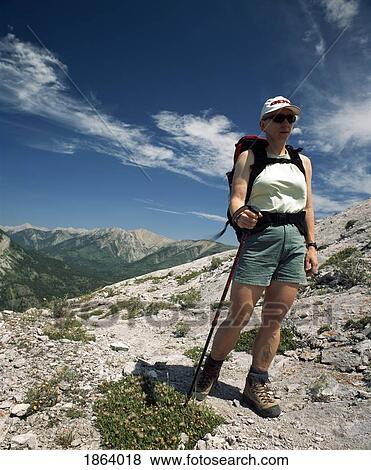 Hiking In The Rocky Mountains, Crowsnest Pass, Alberta, Canada View Large Photo Image Stock Photo - Hiking In The Rocky Mountains, Crowsnest Pass, Alberta, Canada. Fotosearch