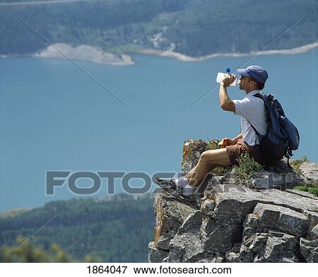 Stock Photo - Hiking In The Rocky Mountains, Kananaskis, Alberta, Canada. Fotosearch
