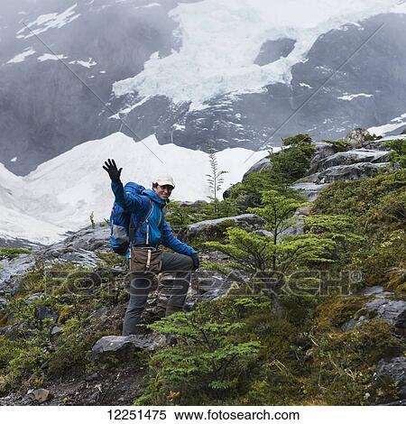 Hiking on a rugged trail in French Valley, Torres del Paine National Park; Torres del Paine, Magallanes and Antartica Chilena Region, Chile View Large Photo Image Stock Photography - Hiking on a rugged trail in French Valley, Torres del Paine National Park; Torres del Paine, Magallanes and Antartica Chilena Region, Chile. Fotosearch