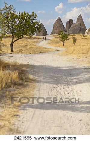 Stock Photography - Hiking through Rose Valley; Cappadocia, Turkey. Fotosearch