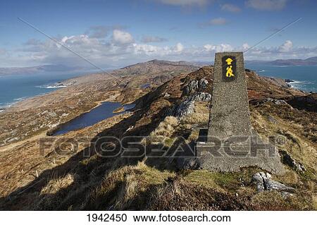 Stock Image - Hiking Trail On Sheep's Head Peninsula; County Cork Ireland. Fotosearch