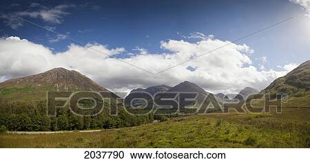 Hills And Mountains; Glencoe Argyll Scotland View Large Photo Image Stock Image - Hills And Mountains; Glencoe Argyll Scotland. Fotosearch