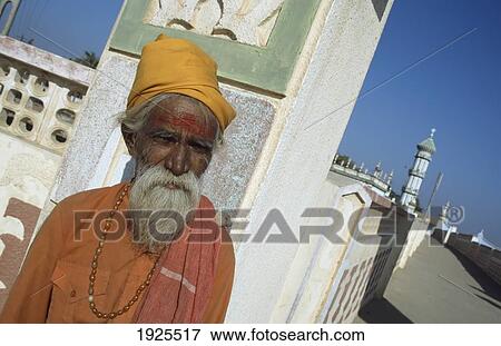 Stock Photo - Hindu Holy Men. Fotosearch