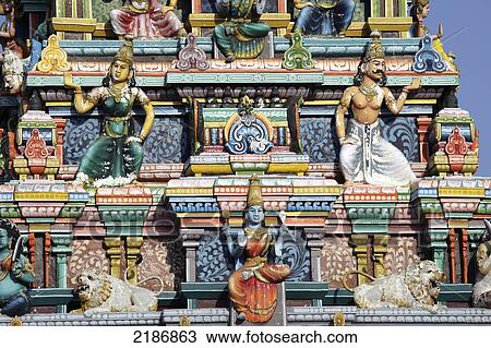 Stock Image - HINDU TEMPLE MAHABLIPURAM/MAMALLAPURAM TAMIL NADU. Fotosearch
