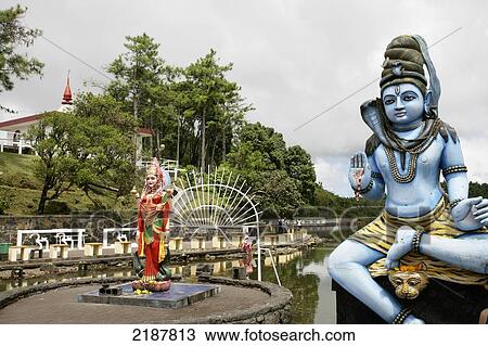 HINDU TEMPLES AT GRAND BASSIN MAURITIUS View Large Photo Image Stock Image - HINDU TEMPLES AT GRAND BASSIN MAURITIUS. Fotosearch