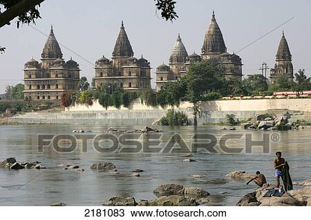 Hindu Temples At Orcha Madhya Pradesh India View Large Photo Image Stock Image - Hindu Temples At Orcha Madhya Pradesh India. Fotosearch