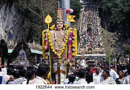 Hindu Thaipusam Festival, Batu Caves View Large Photo Image Picture - Hindu Thaipusam Festival, Batu Caves. Fotosearch