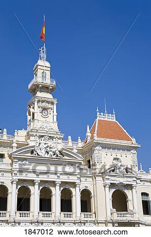 Historic Architecture; People's Committee Building, Ho Chi Minh (Saigon), Southern Vietnam Region, Vietnam View Large Photo Image Stock Image - Historic Architecture; People's Committee Building, Ho Chi Minh (Saigon), Southern Vietnam Region, Vietnam. Fotosearch