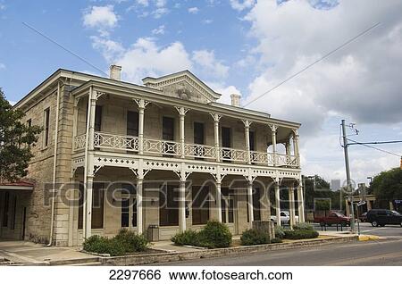 Historic Builing In Boerne, In The Hill Country Of Texas, Usa View Large Photo Image Stock Photograph - Historic Builing In Boerne, In The Hill Country Of Texas, Usa. Fotosearch