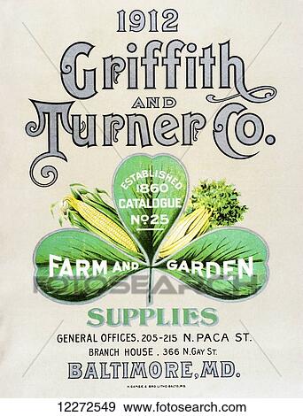 Stock Photo - Historic Griffith and Turner Co. farm and garden supply catalog from early 20th century.. Fotosearch