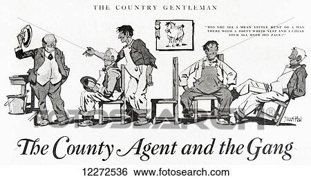 Historic illustration of extension county agent with group of farmers from the early 20th century. View Large Photo Image Stock Photograph - Historic illustration of extension county agent with group of farmers from the early 20th century.. Fotosearch