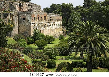Stock Photo - Historic Italian Ruins, Aftermath Of Volcanic Eruption; Pompeii, Italy. Fotosearch