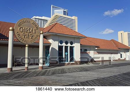 Stock Image - Historical And Cultural Center On Garden Pier, Atlantic City, New Jersey, Usa. Fotosearch