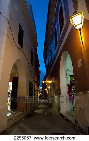Historical District In Ciutadella, Menorca, Balearic Islands, Spain View Large Photo Image Stock Photo - Historical District In Ciutadella, Menorca, Balearic Islands, Spain. Fotosearch