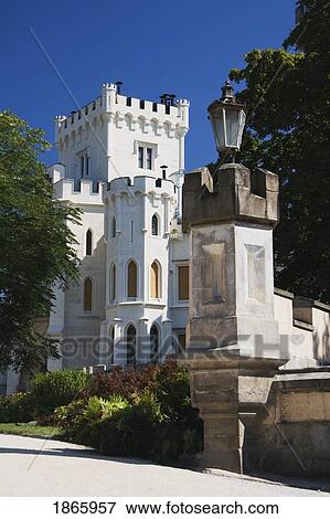 Hluboka Chateau; Hluboka Nad Vltavou, Czech Republic View Large Photo Image Stock Photo - Hluboka Chateau; Hluboka Nad Vltavou, Czech Republic. Fotosearch