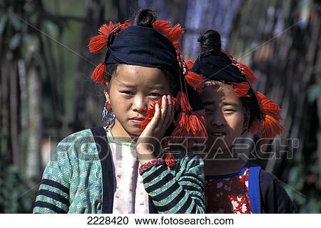 Hmong / H'mong Minority Tribe / Chldren In The North Of Vientam, Dien Bien Phu, Nr Lao Cai, Vietnam. View Large Photo Image Stock Image - Hmong / H'mong Minority Tribe / Chldren In The North Of Vientam, Dien Bien Phu, Nr Lao Cai, Vietnam.. Fotosearch