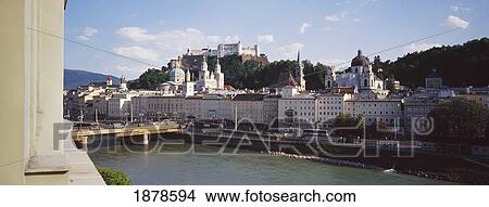 Hohensalzburg Fortress And City View Large Photo Image Picture - Hohensalzburg Fortress And City. Fotosearch