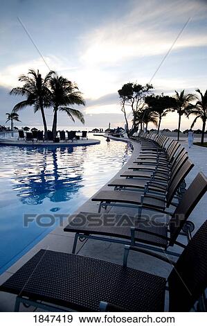 Stock Photo - Holiday Resort At Dusk; Puerto Vallarta, Mexico. Fotosearch