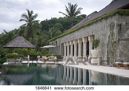Stock Image - Holiday Resort In Mountai Area; Bali, Indonesia. Fotosearch