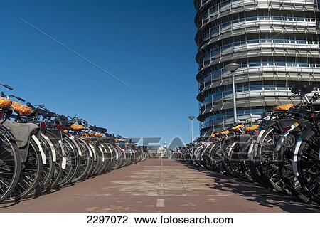 Holland, Large bike parking area beside Central Station; Amsterdam View Large Photo Image Stock Image - Holland, Large bike parking area beside Central Station; Amsterdam. Fotosearch