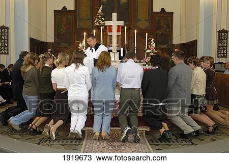 Holy Communion At Catholic Church, Slovakia View Large Photo Image Stock Image - Holy Communion At Catholic Church, Slovakia. Fotosearch