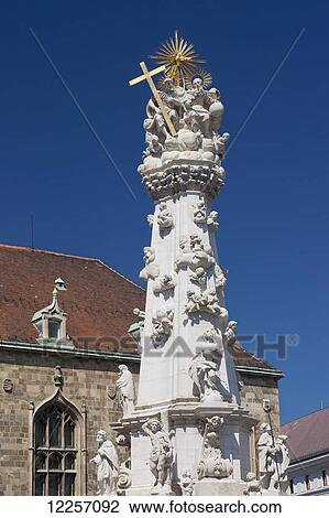 Stock Image - Holy Trinity Column; Budapest, Hungary. Fotosearch
