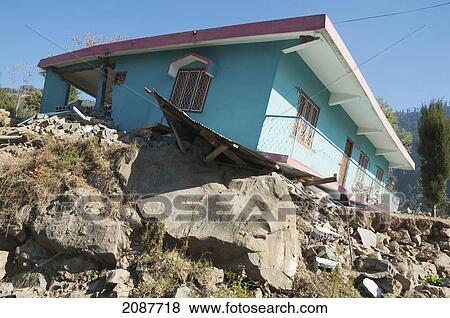 Home Destroyed By The 8 October 2005 Earthquake, Sudhangali, Azad Kashmir, Pakistan View Large Photo Image Stock Photo - Home Destroyed By The 8 October 2005 Earthquake, Sudhangali, Azad Kashmir, Pakistan. Fotosearch
