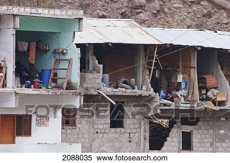 Homes Damaged By The 8 October 2005 Earthquake, Hatian, Azad Kashmir, Pakistan View Large Photo Image Stock Photography - Homes Damaged By The 8 October 2005 Earthquake, Hatian, Azad Kashmir, Pakistan. Fotosearch