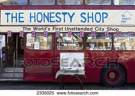 Stock Photography - Honesty Shop At St Katharine's Dock; London, England, Uk. Fotosearch