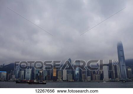 Hong Kong from Tsim Sha Tsui terminal; Hong Kong View Large Photo Image Stock Photograph - Hong Kong from Tsim Sha Tsui terminal; Hong Kong. Fotosearch