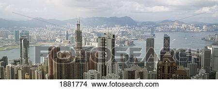 Hong Kong Harbor View Large Photo Image Picture - Hong Kong Harbor. Fotosearch