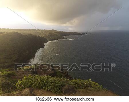 Honokohau Bay, Maui, Hawaii, Usa View Large Photo Image Stock Photograph - Honokohau Bay, Maui, Hawaii, Usa. Fotosearch