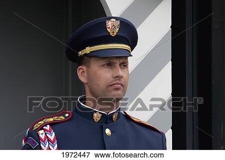 Honor Guard By The Prague Castle In Prague, Czech Republic View Large Photo Image Stock Photo - Honor Guard By The Prague Castle In Prague, Czech Republic. Fotosearch