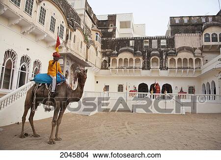 Honor Guard On Camel Back At Castle Mandawa, Rajasthan, India View Large Photo Image Picture - Honor Guard On Camel Back At Castle Mandawa, Rajasthan, India. Fotosearch