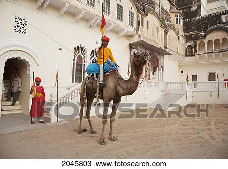 Honor Guard On Camel Back At Castle Mandawa, Rajasthan, India View Large Photo Image Stock Image - Honor Guard On Camel Back At Castle Mandawa, Rajasthan, India. Fotosearch
