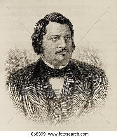 Honore De Balzac 1799-1850. French Writer From The Book The International Library Of Famous Literature. Published In London 1900. Volume Xiii. View Large Photo Image Stock Photo - Honore De Balzac 1799-1850. French Writer From The Book The International Library Of Famous Literature. Published In London 1900. Volume Xiii.. Fotosearch