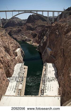 Hoover Dam And New Highway Bridge; Boulder City Nevada Usa View Large Photo Image Stock Photograph - Hoover Dam And New Highway Bridge; Boulder City Nevada Usa. Fotosearch