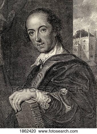 Stock Image - Horace Walpole 4Th Earl Of Orford 1717 ÃƒÆ’Ã‚Â» 1797 English Politician And Writer After Painting By John Giles Eccardt From Memoirs Of Eminent Etonians By Sir Edward Creasy Published London 1876. Fotosearch