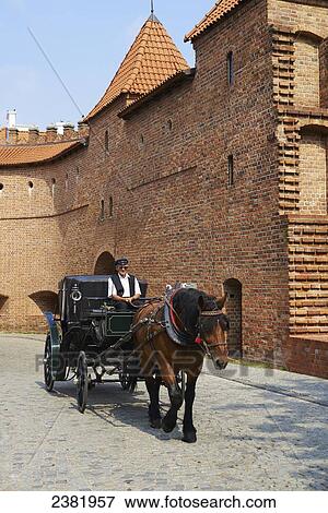 Horse and buggy in Old Town; Warsaw, Poland View Large Photo Image Stock Photo - Horse and buggy in Old Town; Warsaw, Poland. Fotosearch