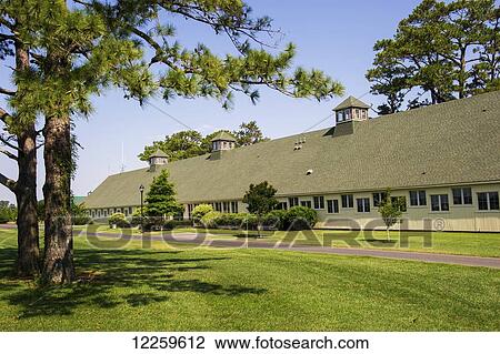Stock Image - Horse barn at Assateague Island National Seashore; Maryland, United States of America. Fotosearch
