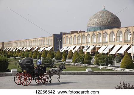 Horse carriage and dome of Sheikh Lotfollah Mosque, Imam Square; Isfahan, Iran View Large Photo Image Stock Image - Horse carriage and dome of Sheikh Lotfollah Mosque, Imam Square; Isfahan, Iran. Fotosearch